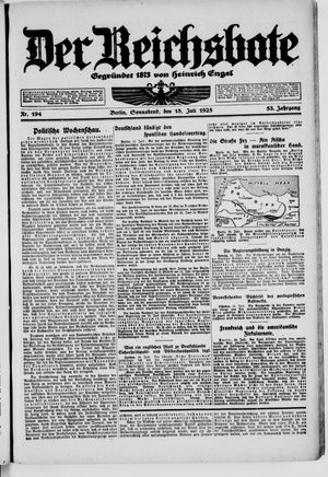 Der Reichsbote vom 18.07.1925