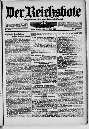 Der Reichsbote vom 20.07.1925