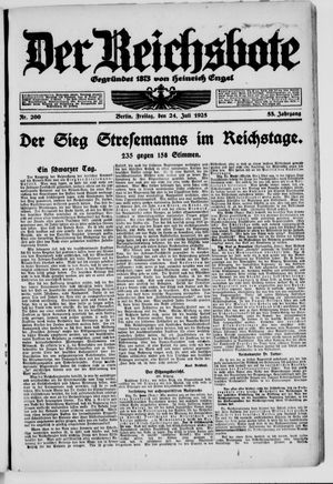 Der Reichsbote vom 24.07.1925