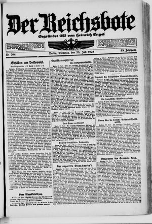 Der Reichsbote vom 28.07.1925