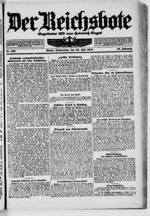Der Reichsbote vom 30.07.1925