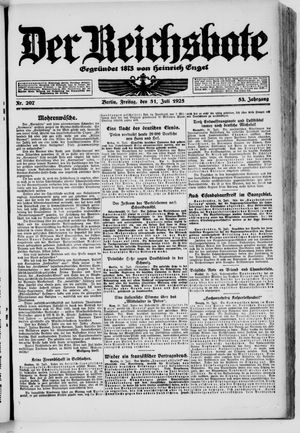 Der Reichsbote vom 31.07.1925