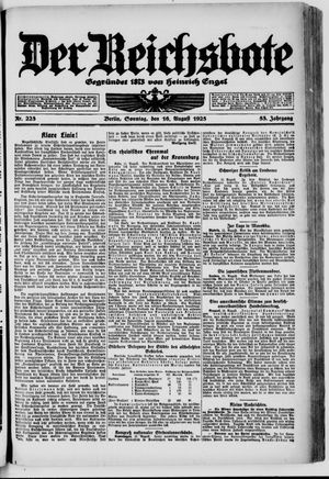 Der Reichsbote vom 16.08.1925