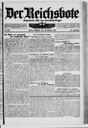 Der Reichsbote vom 26.08.1925