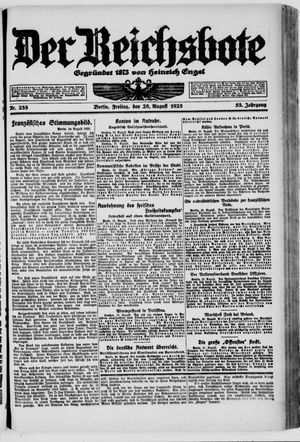 Der Reichsbote vom 28.08.1925