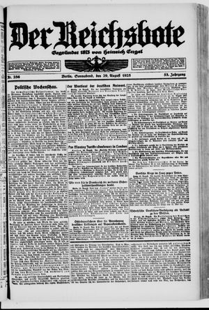Der Reichsbote vom 29.08.1925