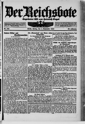 Der Reichsbote vom 04.09.1925