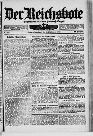 Der Reichsbote vom 05.09.1925