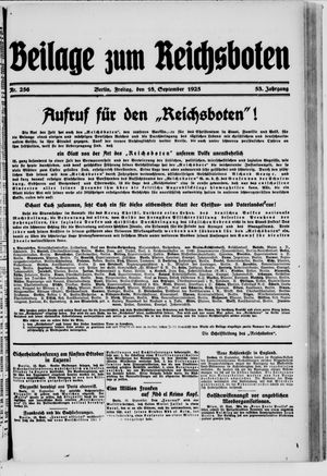 Der Reichsbote vom 18.09.1925