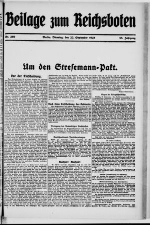 Der Reichsbote vom 22.09.1925