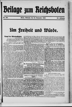 Der Reichsbote on Sep 23, 1925