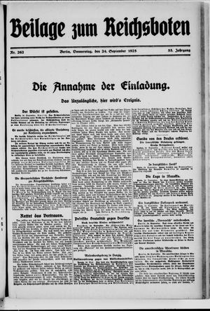 Der Reichsbote on Sep 24, 1925