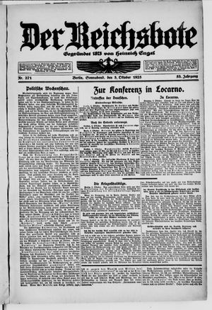 Der Reichsbote vom 03.10.1925