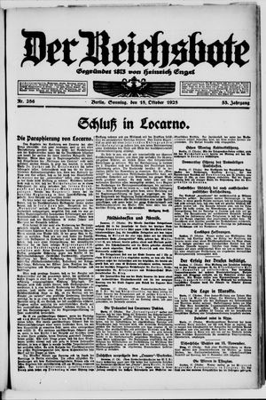 Der Reichsbote on Oct 18, 1925