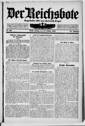 Der Reichsbote vom 23.10.1925