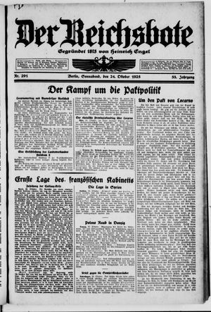 Der Reichsbote vom 24.10.1925