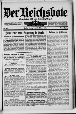 Der Reichsbote vom 30.10.1925