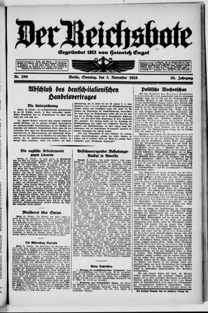 Der Reichsbote on Nov 1, 1925