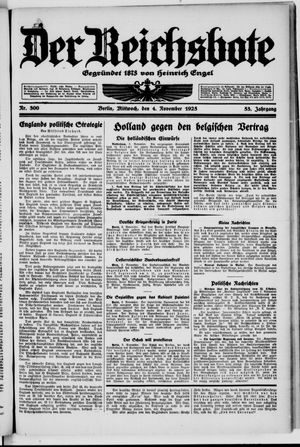 Der Reichsbote vom 04.11.1925