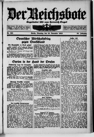 Der Reichsbote vom 10.11.1925