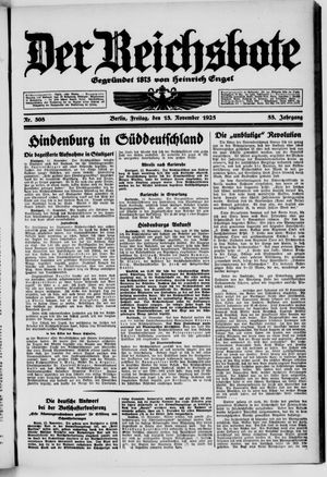 Der Reichsbote vom 13.11.1925
