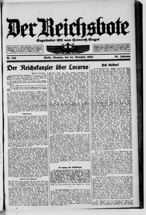 Der Reichsbote vom 24.11.1925