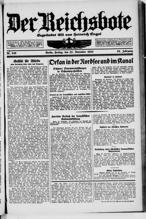 Der Reichsbote vom 27.11.1925