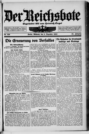 Der Reichsbote vom 02.12.1925
