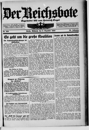 Der Reichsbote vom 09.12.1925
