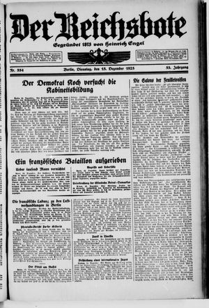 Der Reichsbote vom 15.12.1925