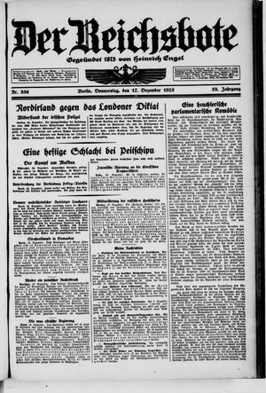 Der Reichsbote on Dec 17, 1925