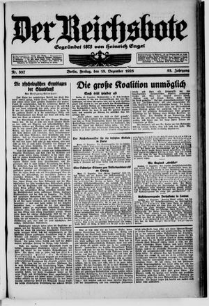 Der Reichsbote vom 18.12.1925