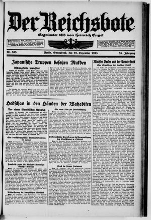 Der Reichsbote vom 19.12.1925