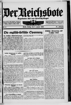 Der Reichsbote on Jan 8, 1926