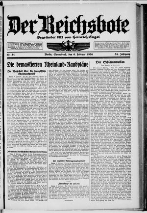 Der Reichsbote on Feb 6, 1926