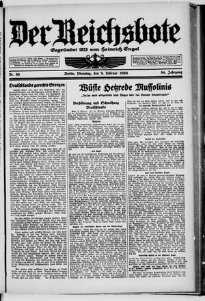 Der Reichsbote on Feb 9, 1926