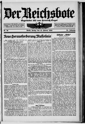 Der Reichsbote vom 12.02.1926