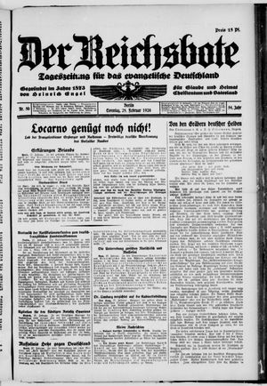 Der Reichsbote on Feb 28, 1926