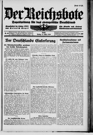 Der Reichsbote vom 12.03.1926