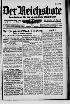 Der Reichsbote on Mar 13, 1926