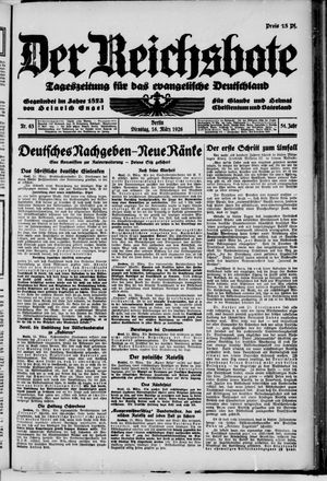 Der Reichsbote vom 16.03.1926