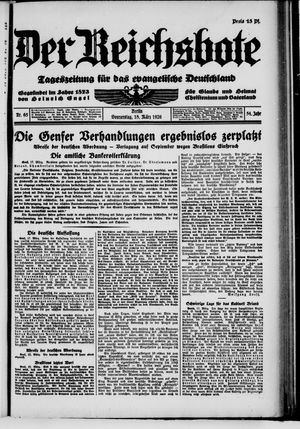 Der Reichsbote vom 18.03.1926