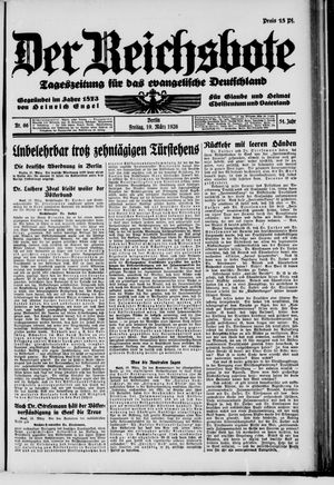 Der Reichsbote on Mar 19, 1926