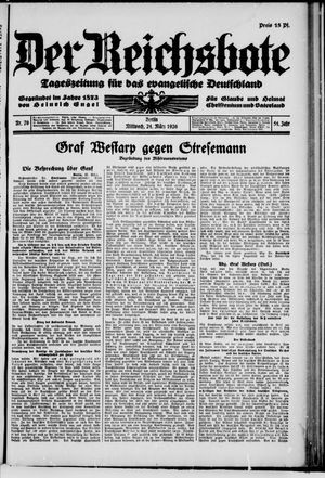 Der Reichsbote vom 24.03.1926
