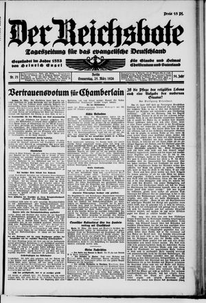 Der Reichsbote vom 25.03.1926