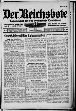 Der Reichsbote vom 30.03.1926