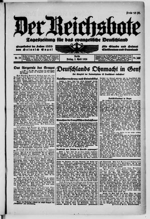 Der Reichsbote vom 02.04.1926