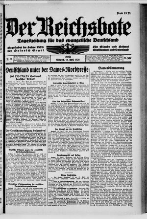Der Reichsbote vom 14.04.1926