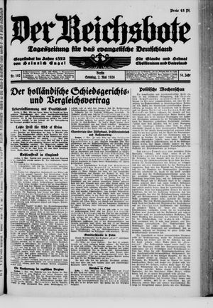 Der Reichsbote vom 02.05.1926