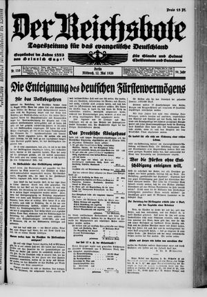 Der Reichsbote vom 12.05.1926